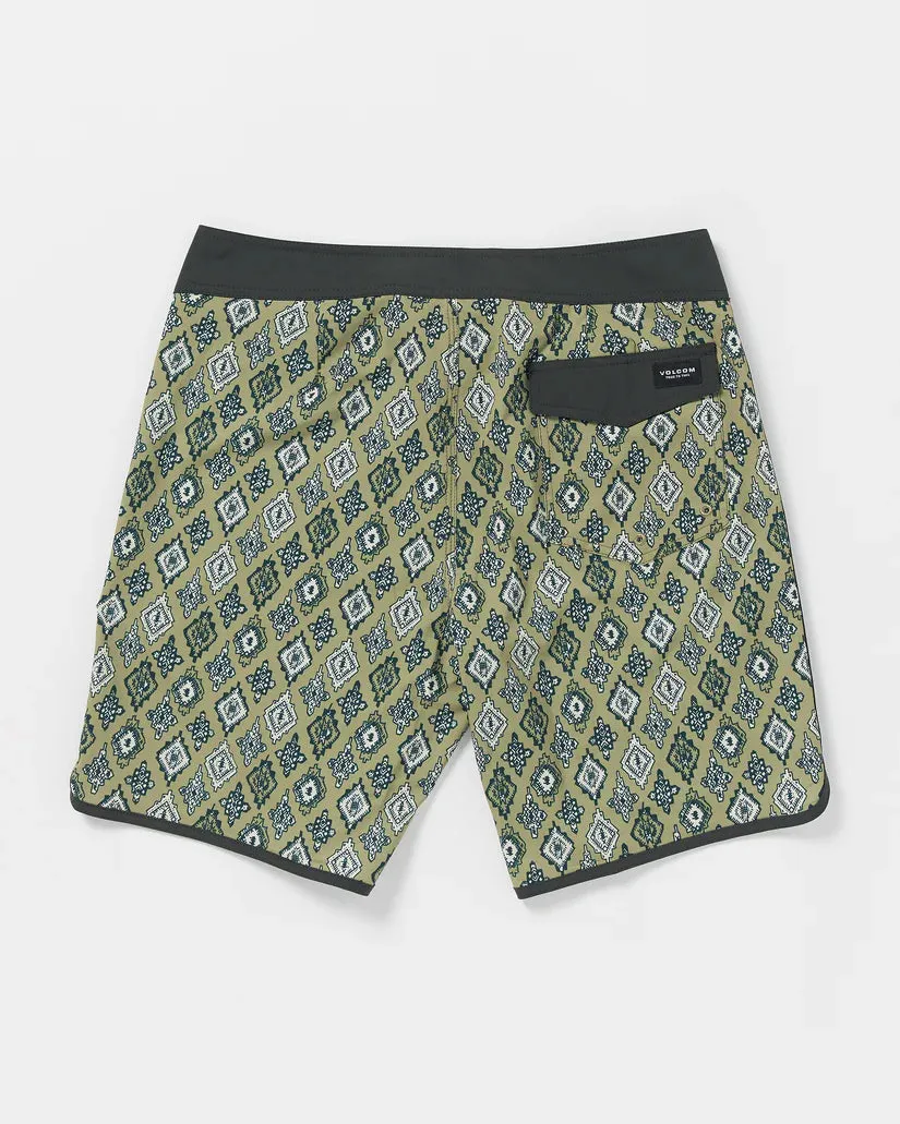 Volcom Inherent Scallop Thyme Green Boardshorts