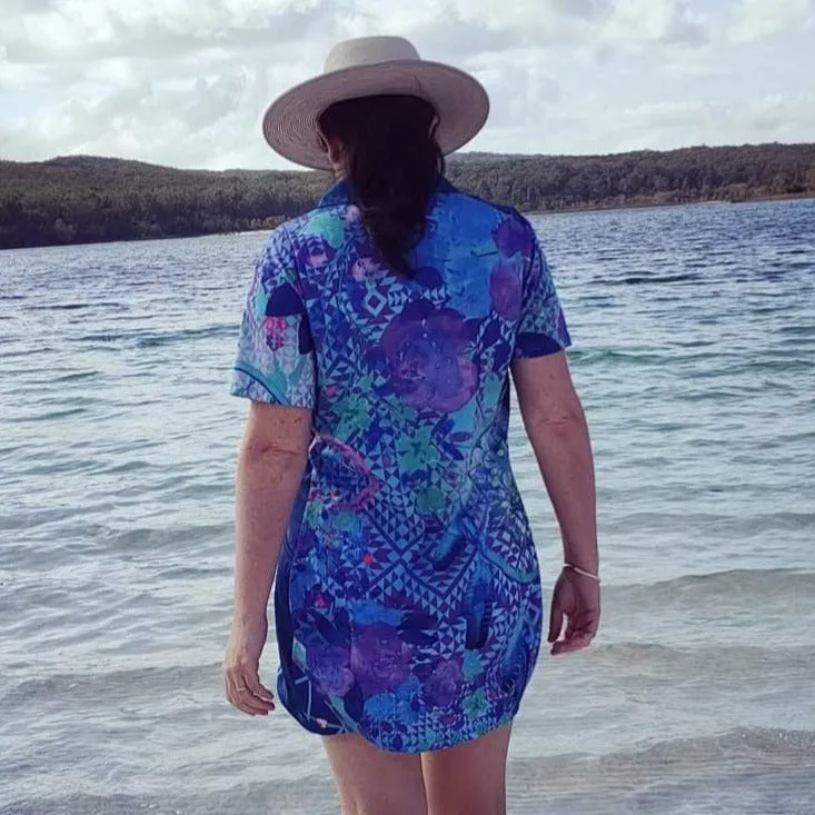 Western | Aztec Dreamcatcher Purple Lifestyle Fishing Dress