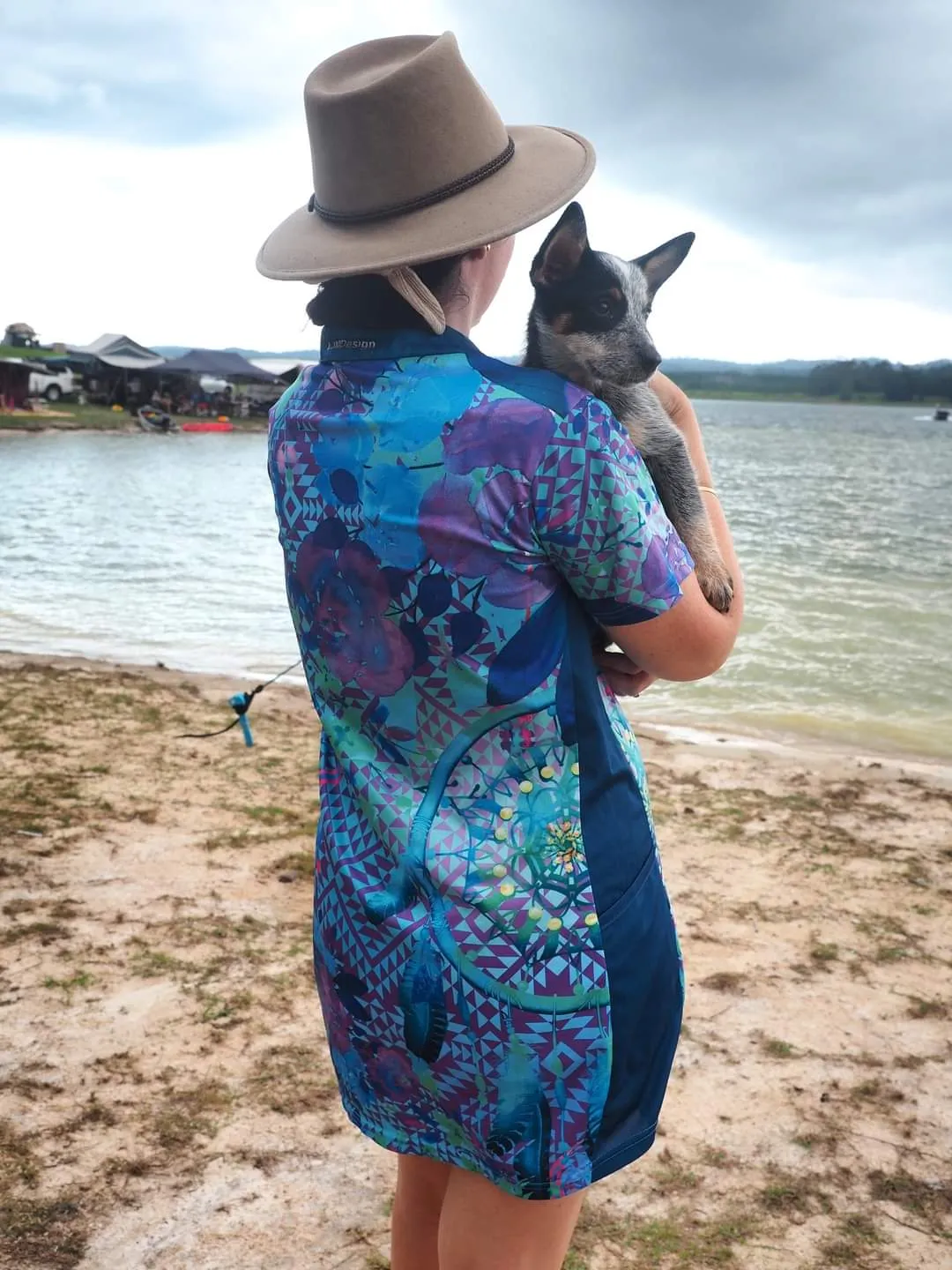 Western | Aztec Dreamcatcher Purple Lifestyle Fishing Dress
