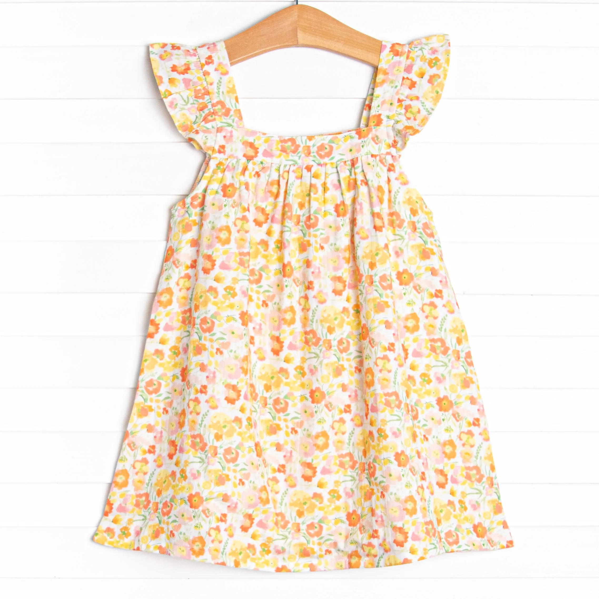 When the Sun Sets Muslin Dress, Yellow
