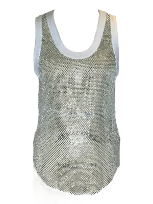 White Crystal Tank Top