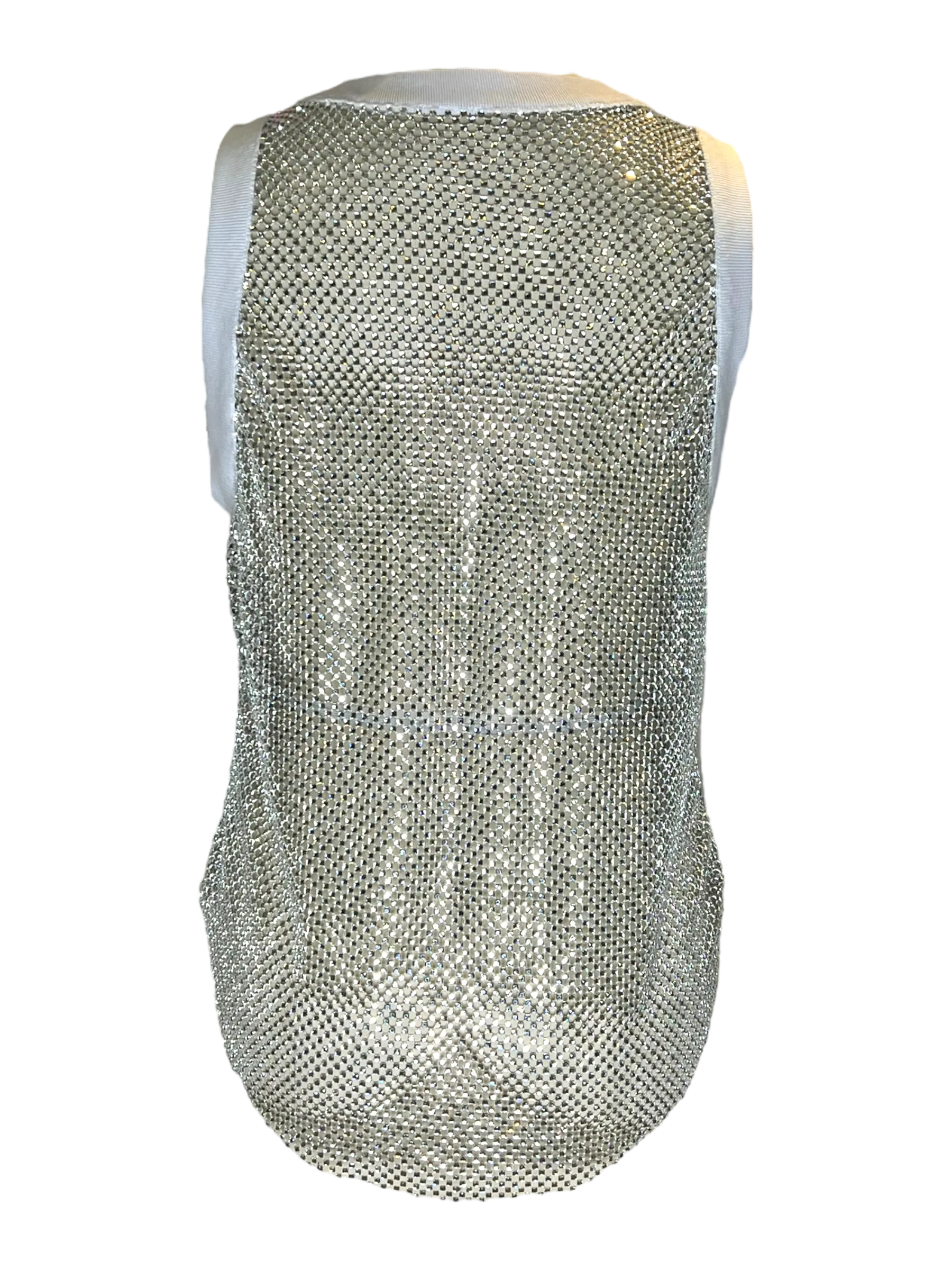 White Crystal Tank Top