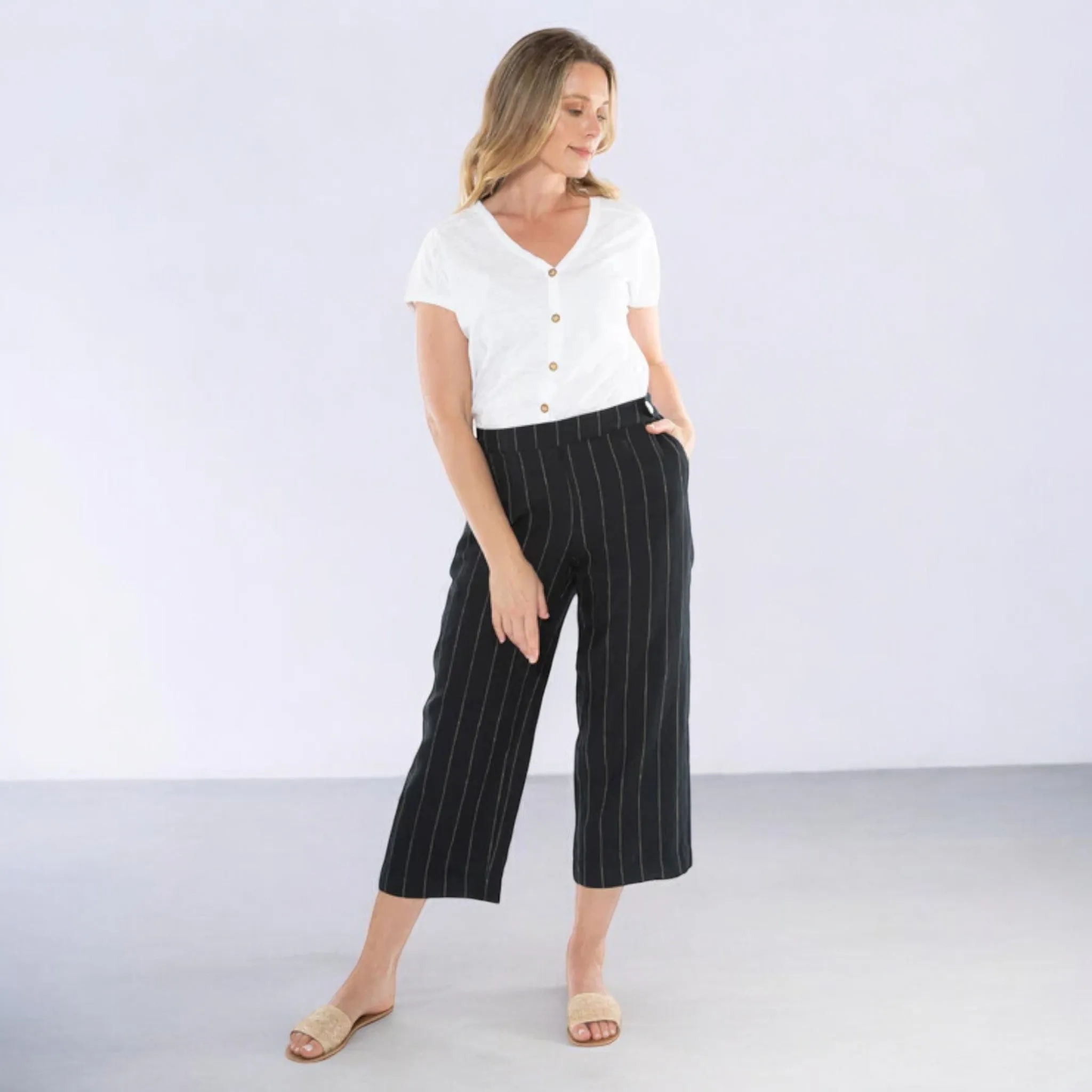 Wide Stripe Pant
