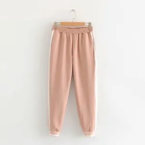 Women Tops and Pencil Jogging Pants Suits Two Piece Sets