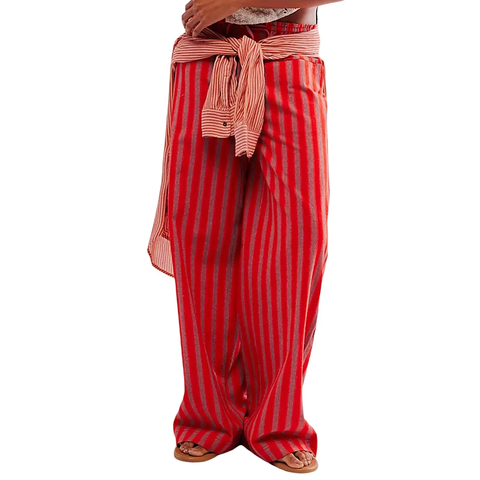 Women’s Baggy Striped Wide Leg Pants