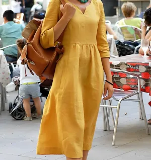 Wylia - Casual dress in soft linen